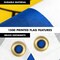 G128 Combo Pack: 6 Feet Tangle Free Spinning Flagpole (White) Uruguay Uruguay Flag 3x5 ft Printed 150D Brass Grommets (Flag Included) Aluminum Flag Pole